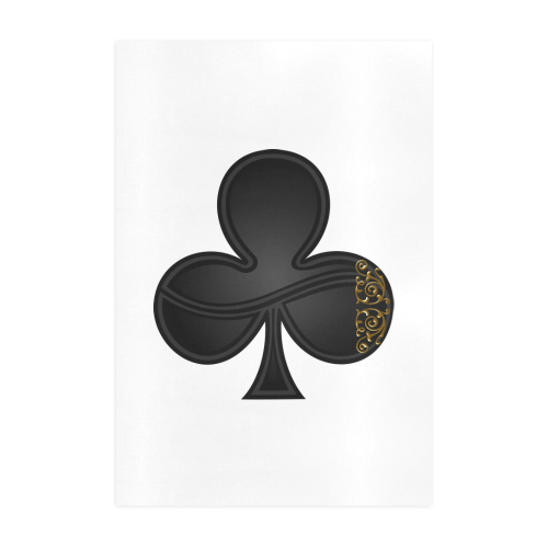 Club Symbol Las Vegas Playing Card Shape Art Print 19‘’x28‘’
