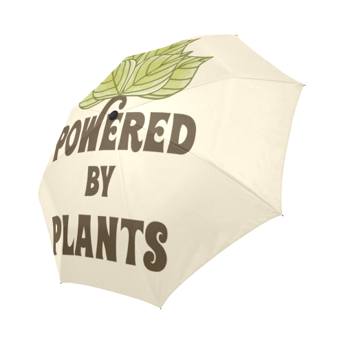 Powered by Plants (vegan) Auto-Foldable Umbrella (Model U04)