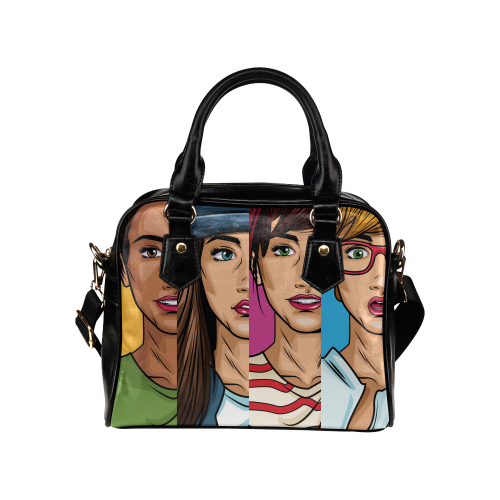 Women Pop Art Shoulder Handbag (Model 1634)