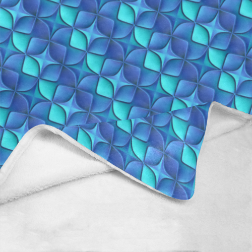 Blue shades abstract Ultra-Soft Micro Fleece Blanket 54''x70''