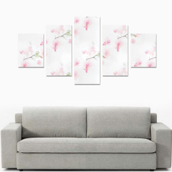 Pattern Orchidées Canvas Print Sets B (No Frame)