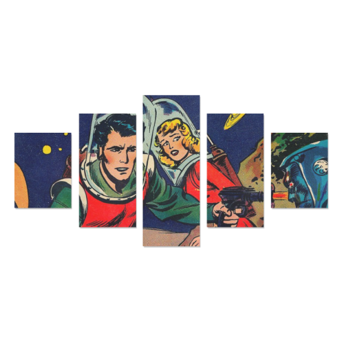 Battle in Space Canvas Print Sets B (No Frame)