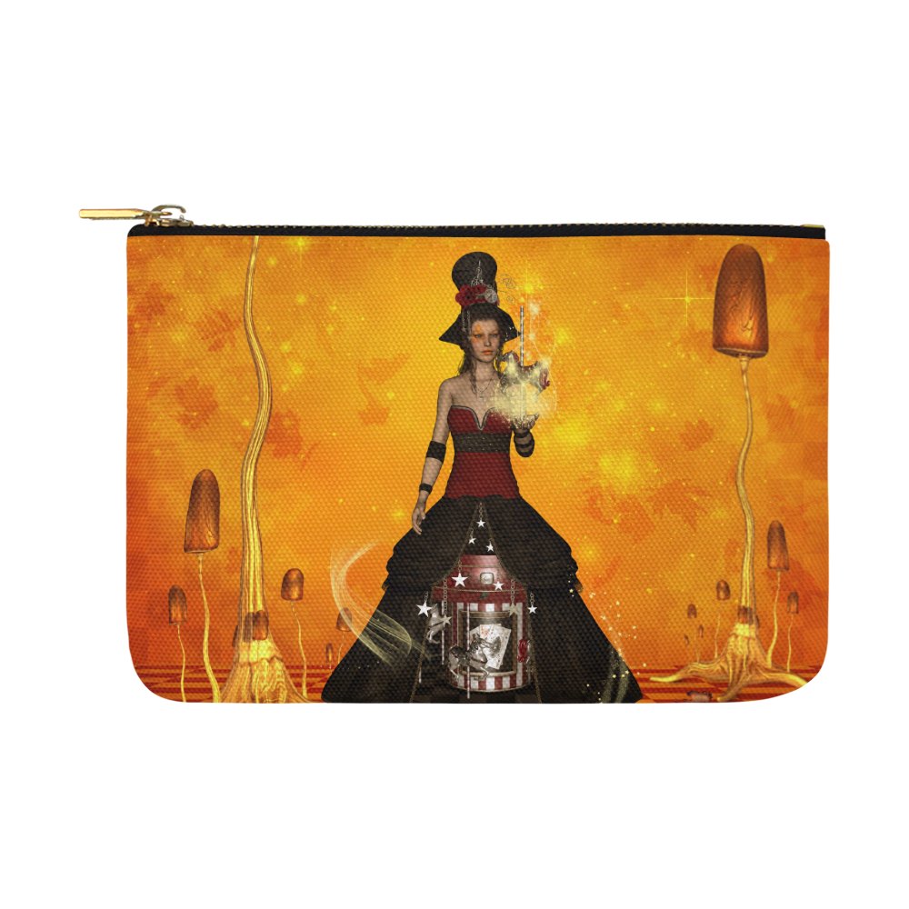 Fantasy women with carousel Carry-All Pouch 12.5''x8.5''