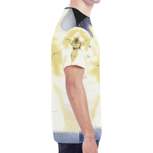 Yoda Budda New All Over Print T-shirt for Men (Model T45)