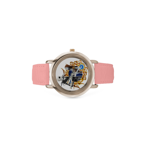 Jack_&_Sally Women's Rose Gold Leather Strap Watch(Model 201)