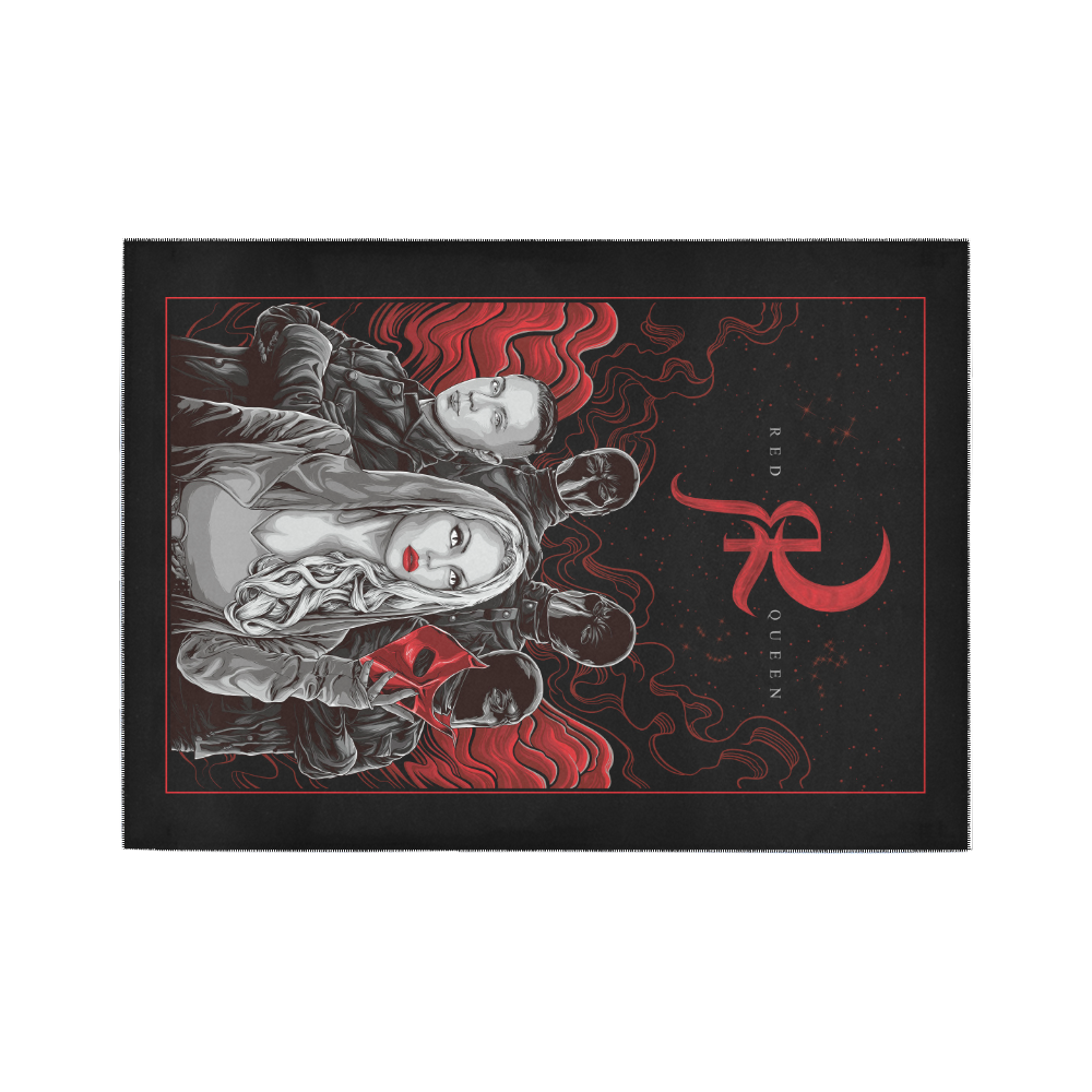 Red Queen Band Area Rug7'x5'