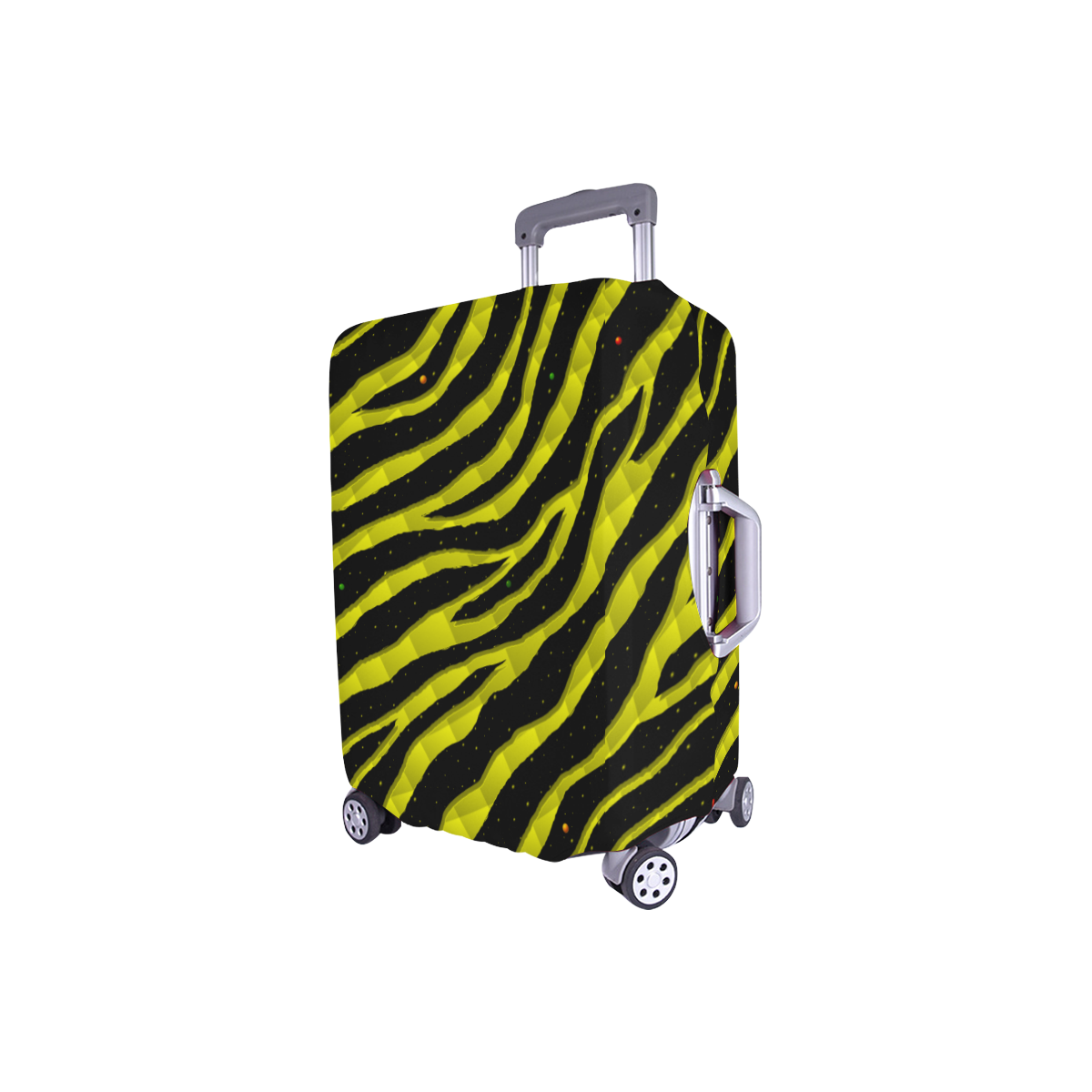 Ripped SpaceTime Stripes - Yellow Luggage Cover/Small 18"-21"