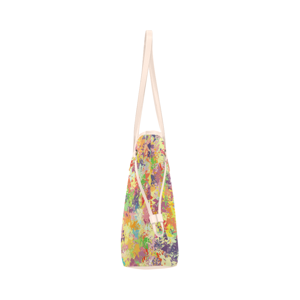 colorful pattern Clover Canvas Tote Bag (Model 1661)