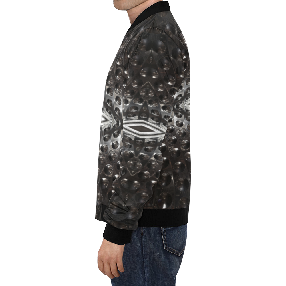 in the machine All Over Print Bomber Jacket for Men (Model H19)