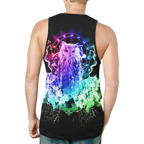 Colorful owl New All Over Print Tank Top for Men (Model T46)