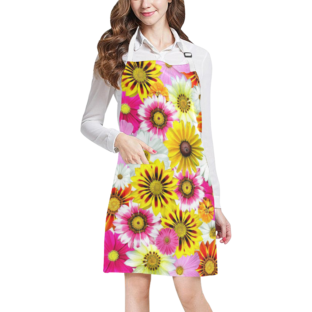 Spring Time Flowers 1 All Over Print Apron