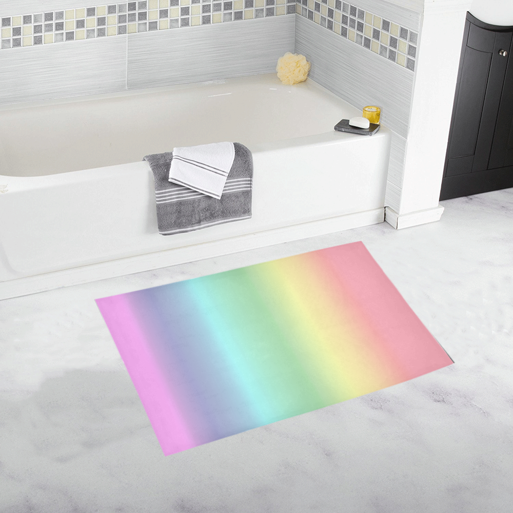 Pastel Rainbow Bath Rug 20''x 32''