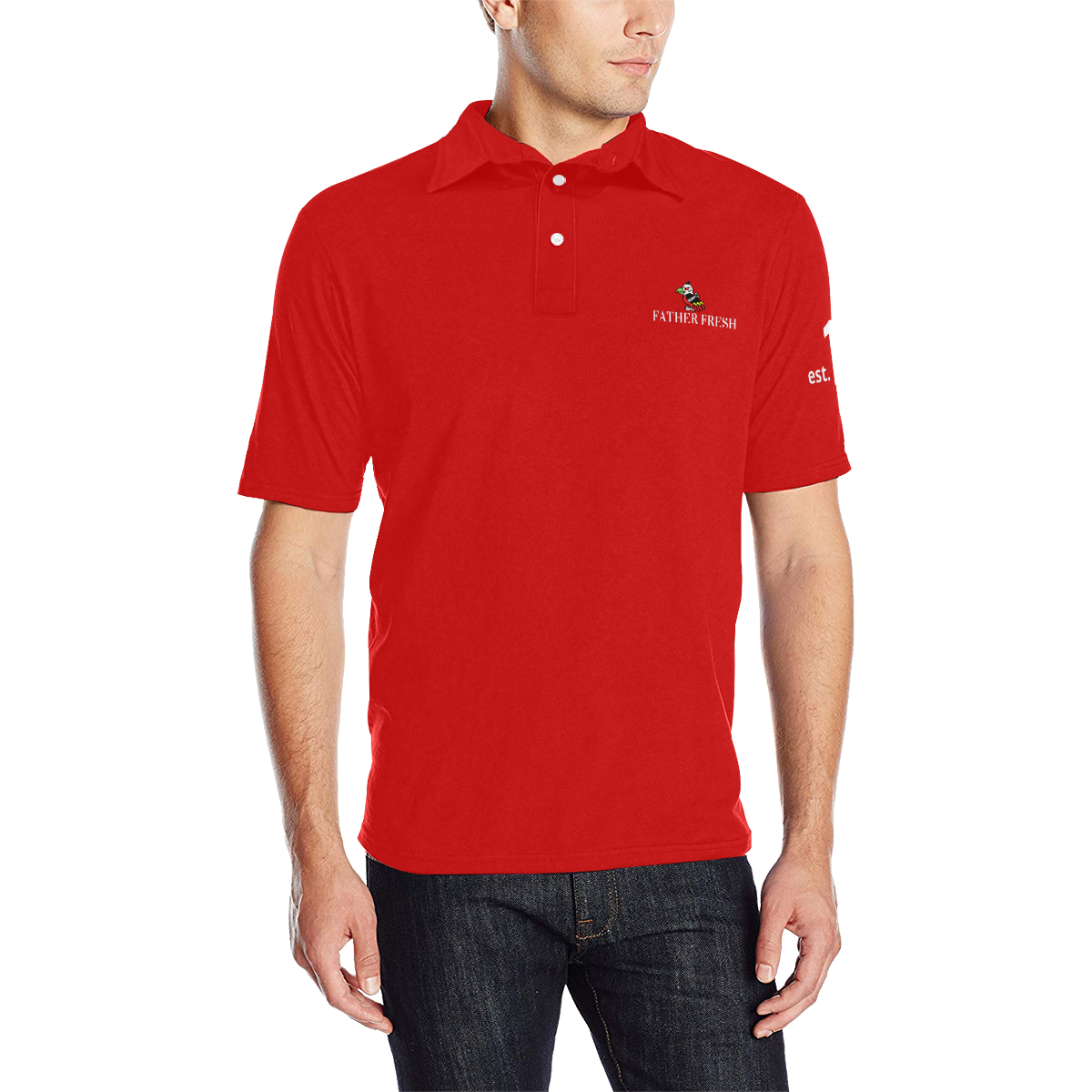 FF Vulture Apple Red Polo Men's All Over Print Polo Shirt (Model T55)