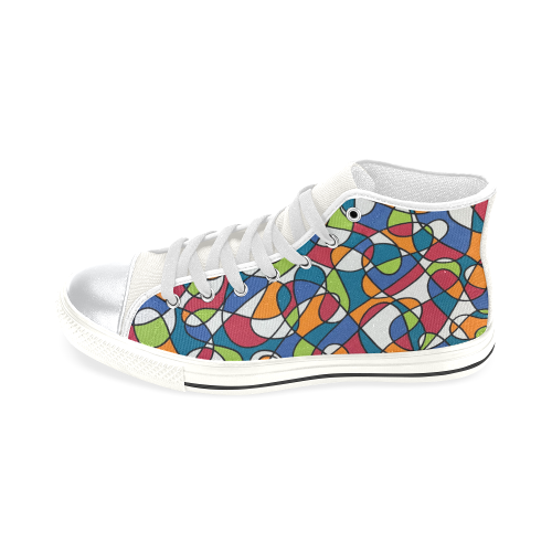 Inspiration High Top Canvas Shoes for Kid (Model 017)