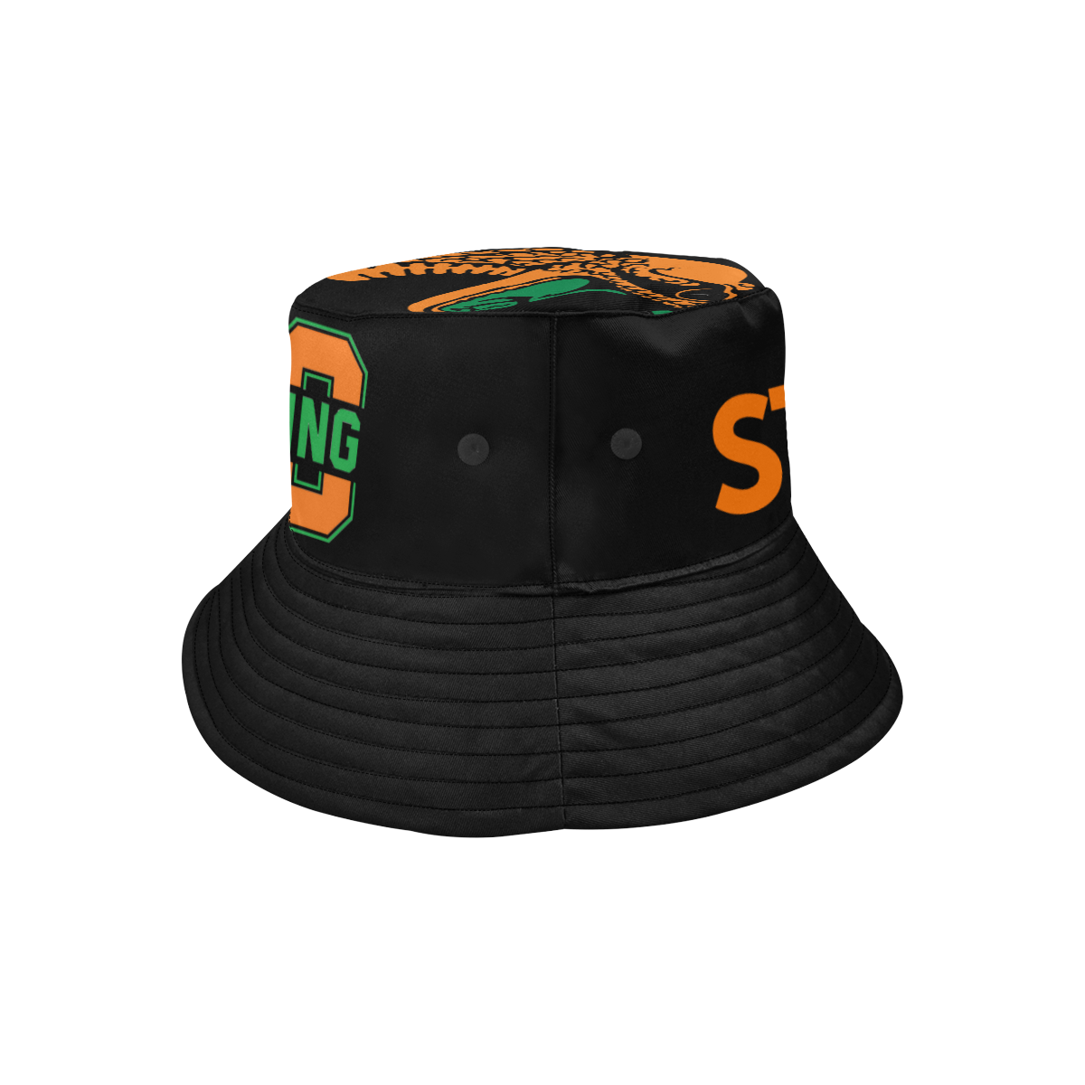 STRIKE Bucket Hat Black All Over Print Bucket Hat
