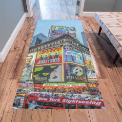 Times Square II (vertical) Area Rug 7'x3'3''