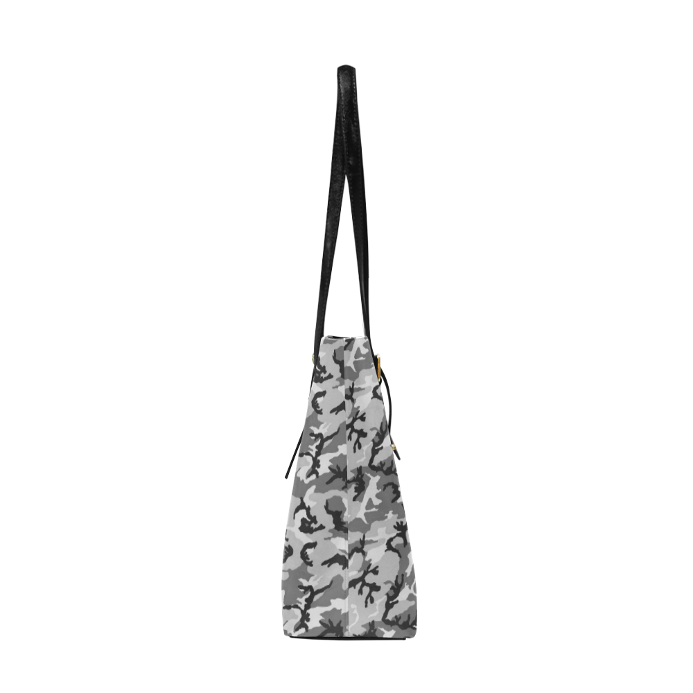 Woodland Urban City Black/Gray Camouflage Euramerican Tote Bag/Large (Model 1656)