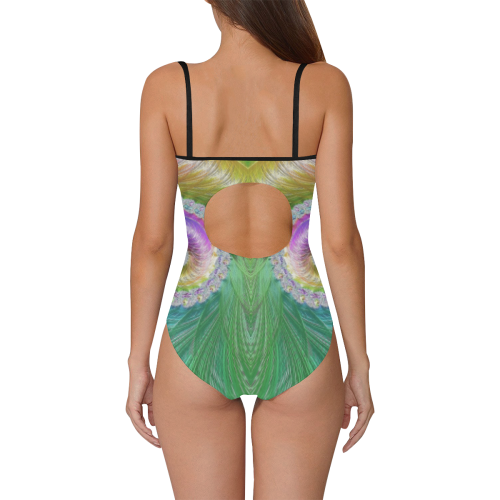 Frax Fractal Rainbow Strap Swimsuit ( Model S05)
