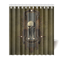 Awesome dark skull Shower Curtain 66"x72"
