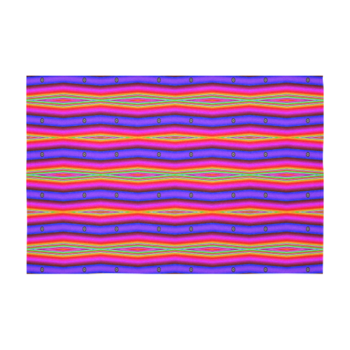 Bright Pink Purple Stripe Abstract Pattern Cotton Linen Tablecloth 60" x 90"