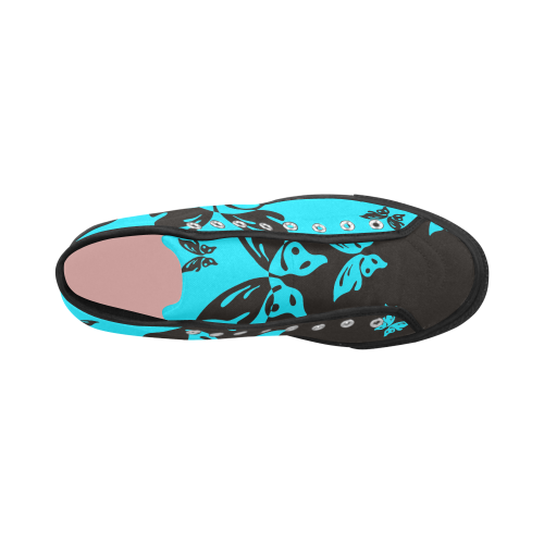 Animals Nature - Splashes Tattoos with Butterflies Vancouver H Women's Canvas Shoes (1013-1)