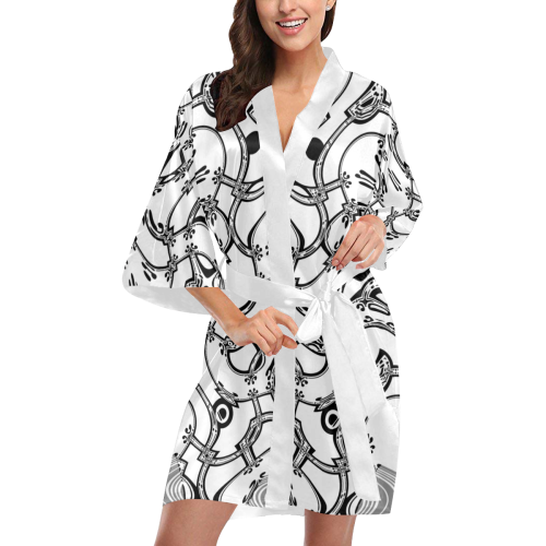 UNFINISHEDBUSINESS - white Kimono Robe