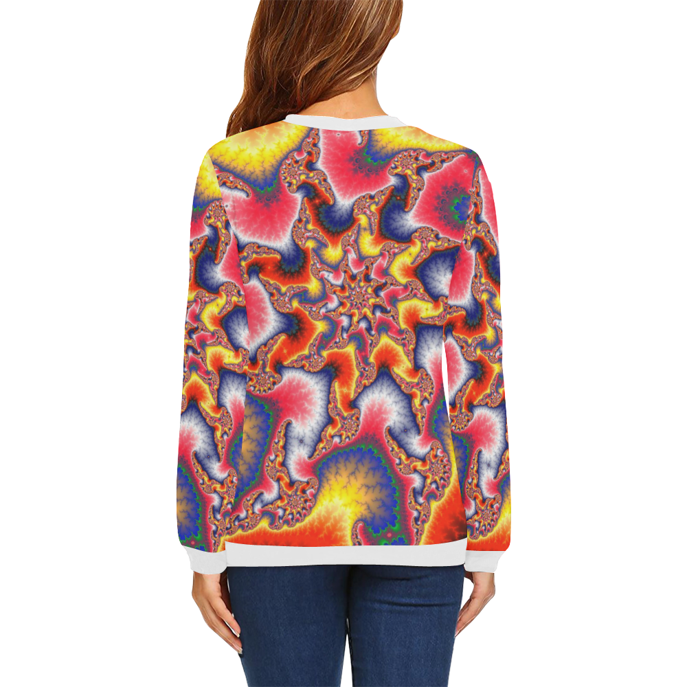 ALTERNATE UNIVERSE All Over Print Crewneck Sweatshirt for Women (Model H18)