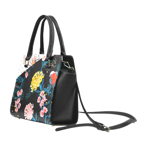 Flowers Classic Soulder bag2 Classic Shoulder Handbag (Model 1653)