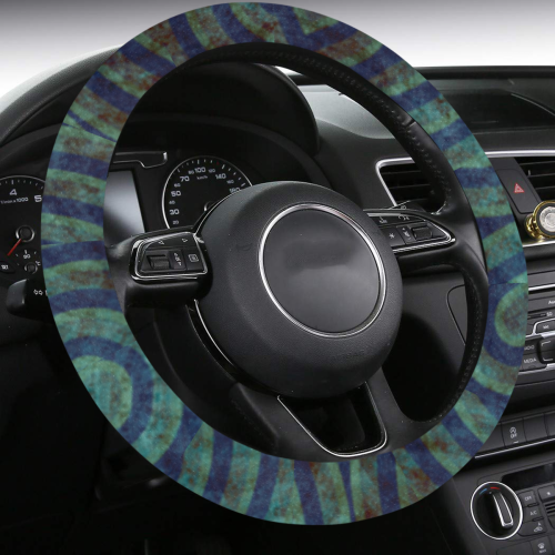 Mountain Spring Steering Wheel Cover with Anti-Slip Insert