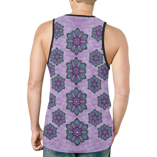 a gift with flowers stars and bubble wrap New All Over Print Tank Top for Men (Model T46)