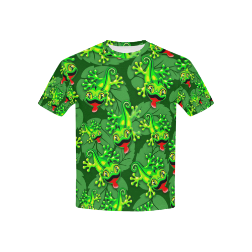 Gecko Lizard Baby Cartoon Kids' All Over Print T-shirt (USA Size) (Model T40)