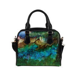 Nightscape#1 Shoulder Handbag (Model 1634)