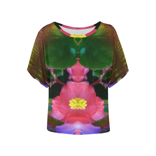 Digital1 Women's Batwing-Sleeved Blouse T shirt (Model T44)