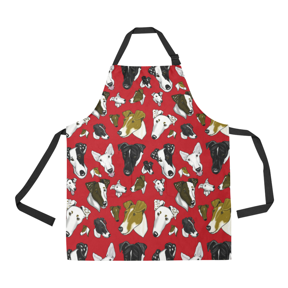 SFT Red All Over Print Apron