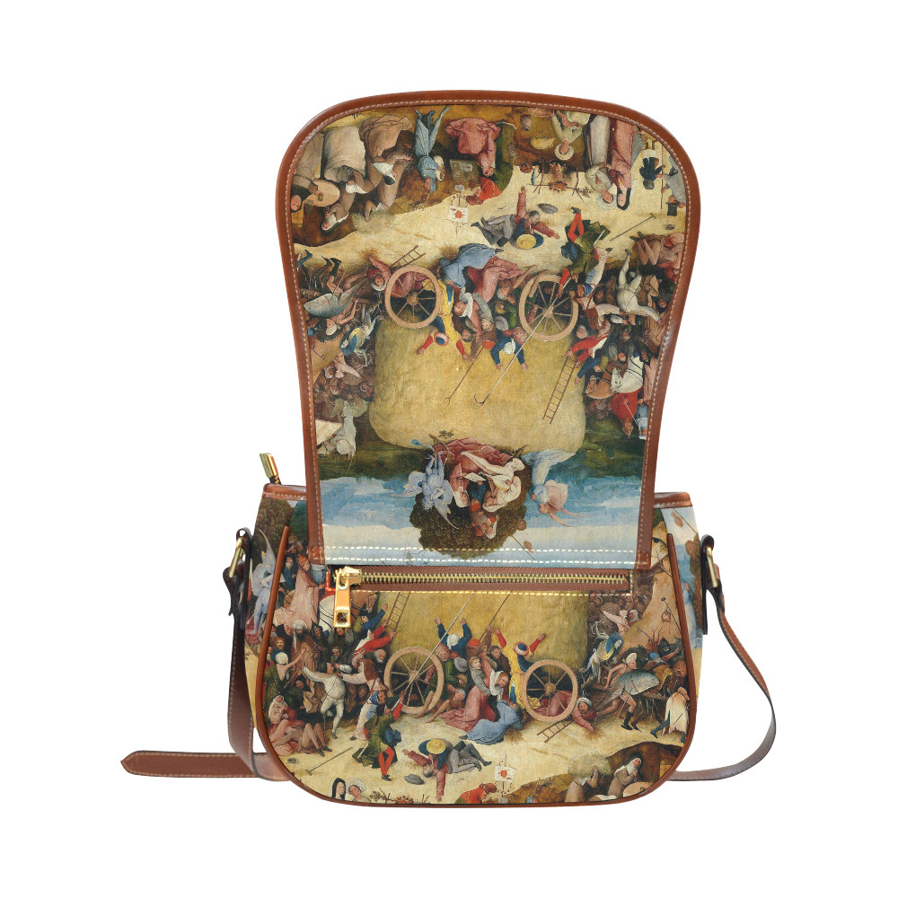 Hieronymus Bosch-The Haywain Triptych 2 Saddle Bag/Small (Model 1649) Full Customization