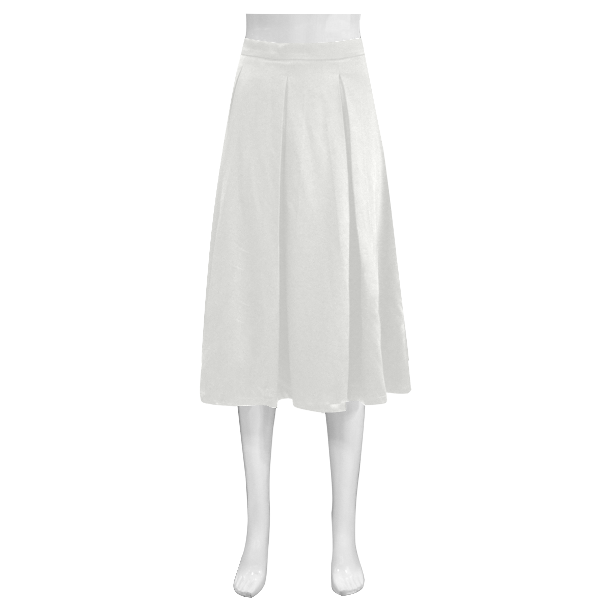 color platinum Mnemosyne Women's Crepe Skirt (Model D16)