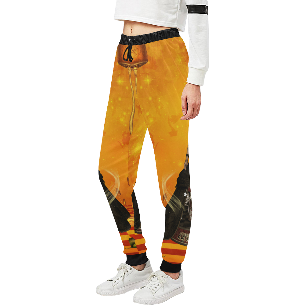 Fantasy women with carousel Unisex All Over Print Sweatpants (Model L11)
