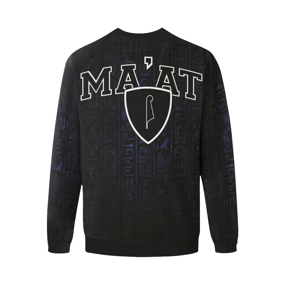 MA'AT Men's Oversized Fleece Crew Sweatshirt (Model H18)