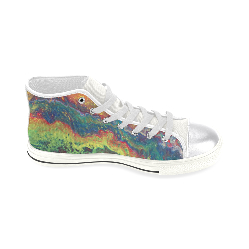 Powerful Women's Classic High Top Canvas Shoes (Model 017)
