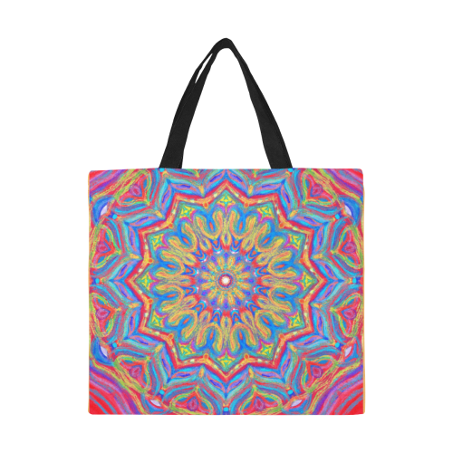 indian 4 All Over Print Canvas Tote Bag/Large (Model 1699)
