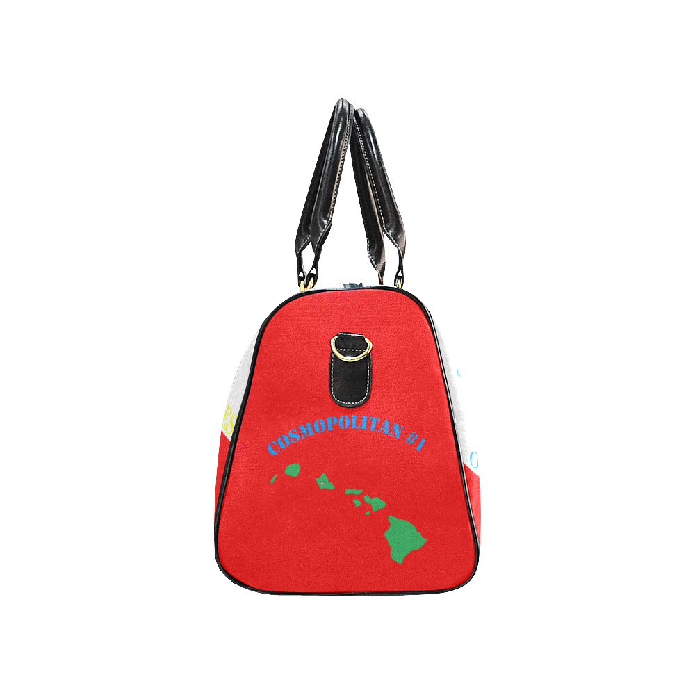 Cosmopolitan Bag Red New Waterproof Travel Bag/Small (Model 1639)