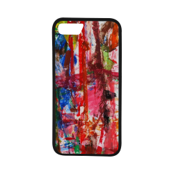Paint on a white background Rubber Case for iPhone 7 (4.7”)