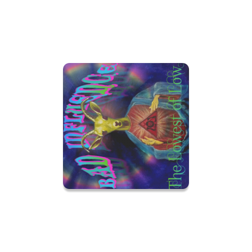 Bad Influence Cover Square Coaster