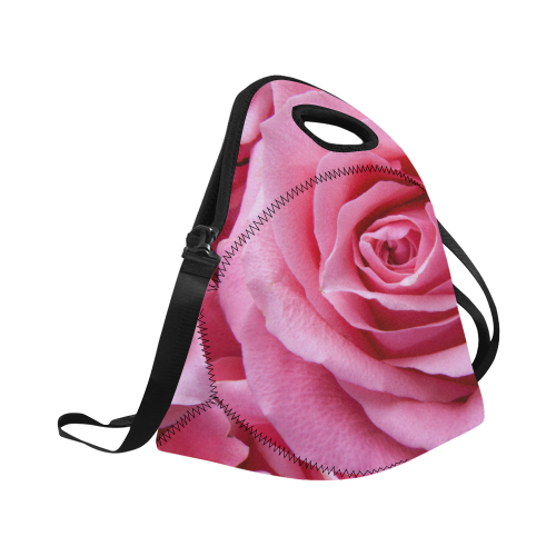 Roses pink Neoprene Lunch Bag/Large (Model 1669)