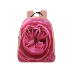 Rose Fleur Macro School Backpack (Model 1601)(Medium)