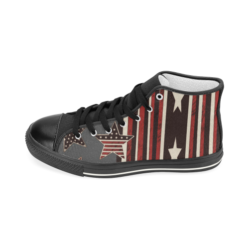 All American Design By Me by Doris Clay-Kersey Women's Classic High Top Canvas Shoes (Model 017)
