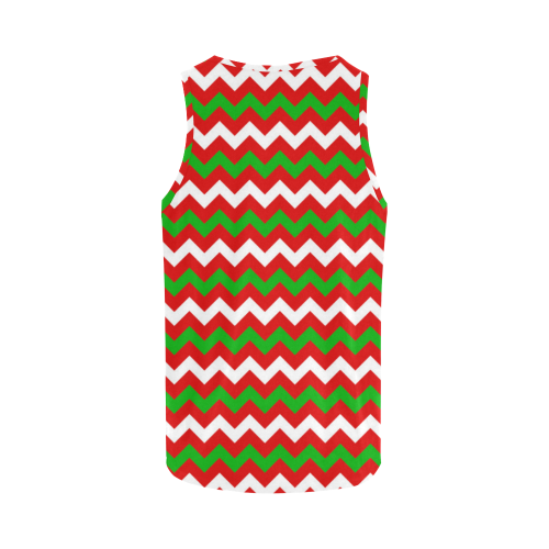 Christmas Zigzag All Over Print Tank Top for Women (Model T43)