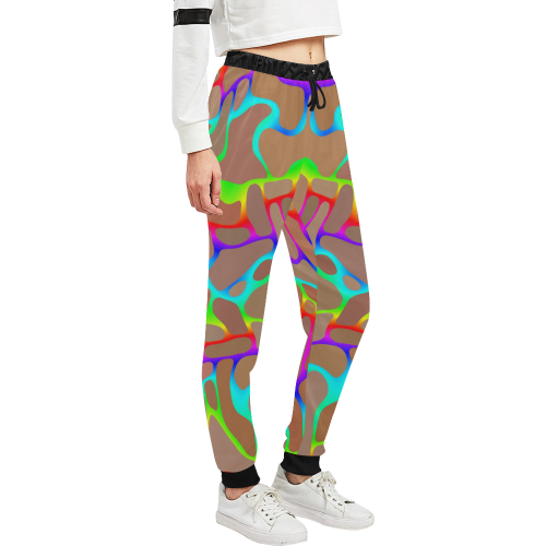 Colorful wavy shapes Unisex All Over Print Sweatpants (Model L11)