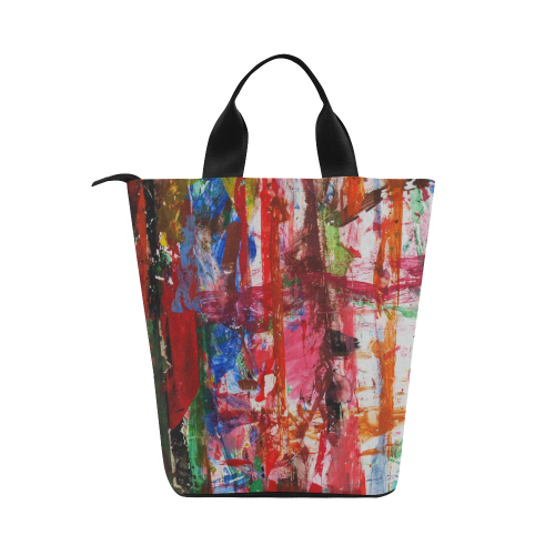 Paint on a white background Nylon Lunch Tote Bag (Model 1670)