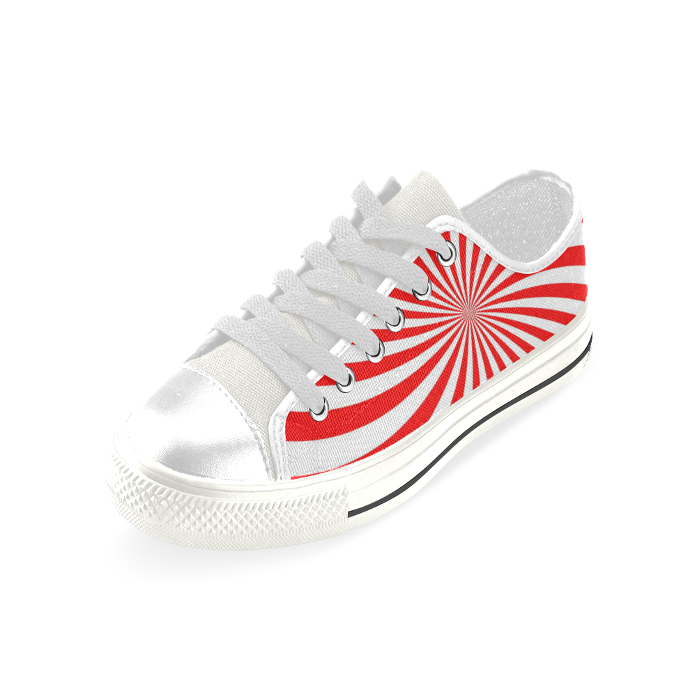 PEPPERMINT TUESDAY SWIRL Men's Classic Canvas Shoes (Model 018)